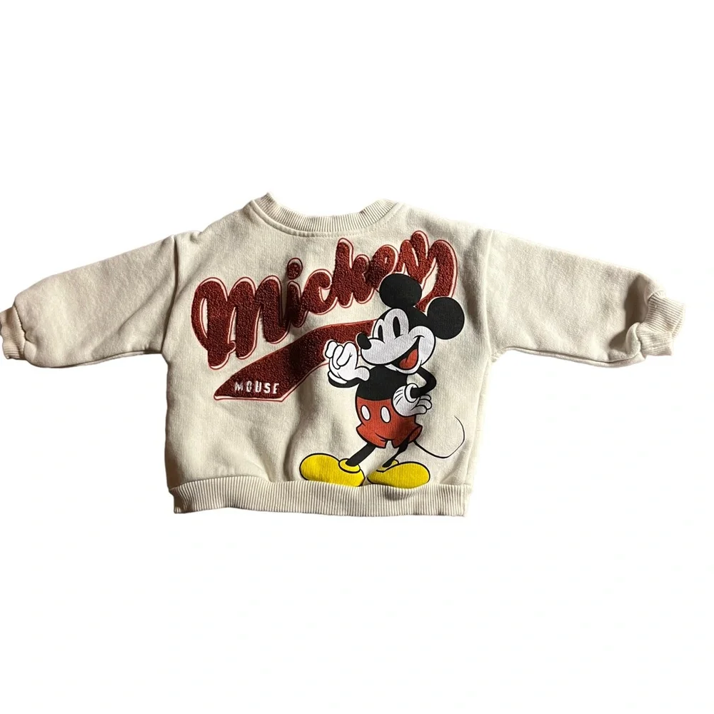 Zara kids Mikey mouse sweatshirt size‎ 3-6 months